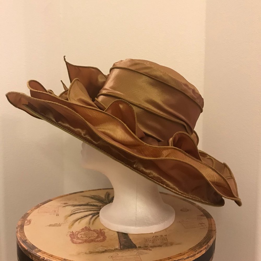 Bronze Organza Hat